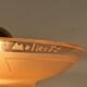 Art Deco bedside lamp with signed Muller glass.