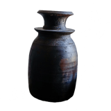 Large wooden Himachal pot n°3 (with lid)