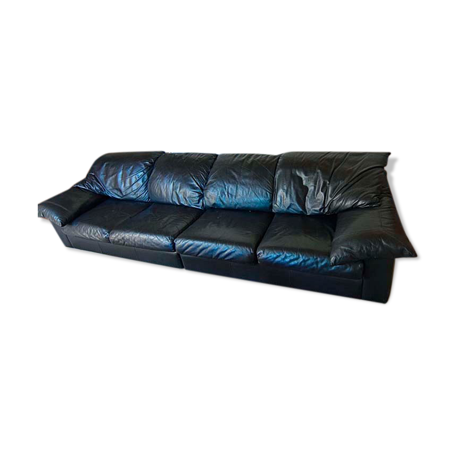 High-end vintage 4-seater sofa Giovanni Erba