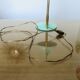 60s teal-coloured cocotte lamp