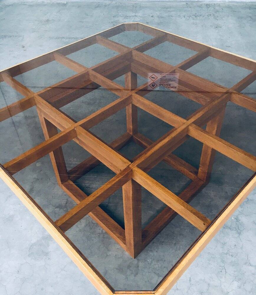 Postmodern Octagonal Square Dining Table, 1980s