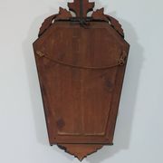Venetian wall mirror in Murano glass with faceted floral decoration from the 1930s.