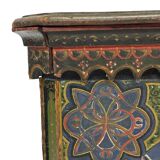 Antique hand-painted Moroccan Moorish Zouak side table