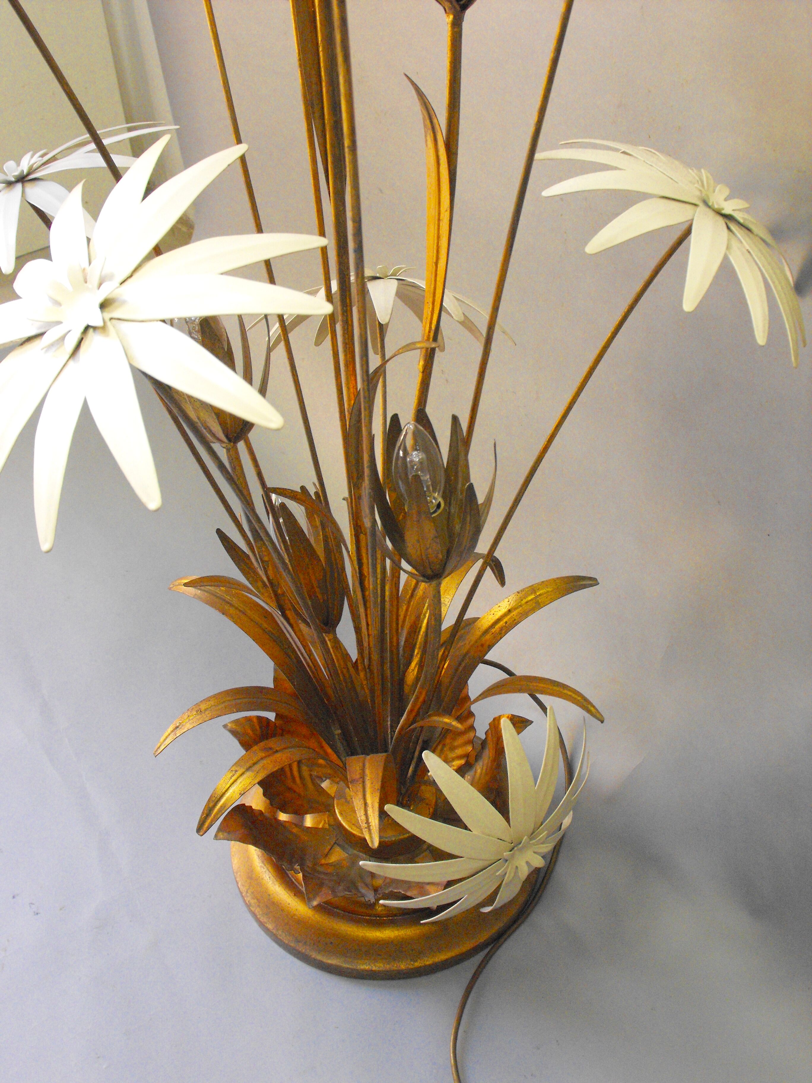 Floral lamp by Hans Kogl from the 70s.