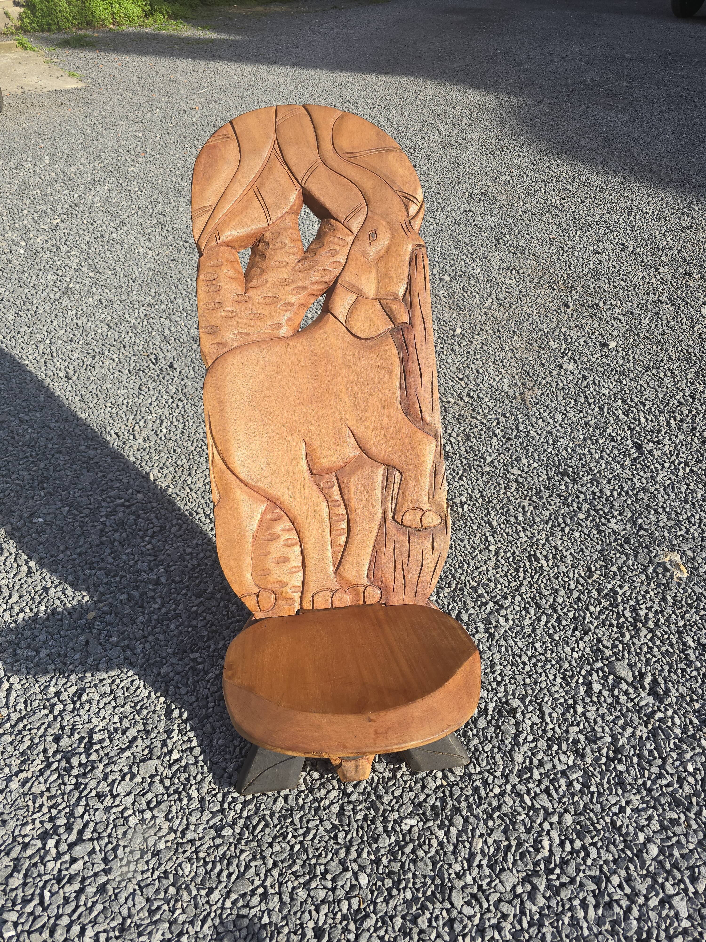 Iconic Talking Chair in Solid Wood – Brut Art & Ethnic Design