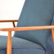 Fauteuil fox bleu chiné
