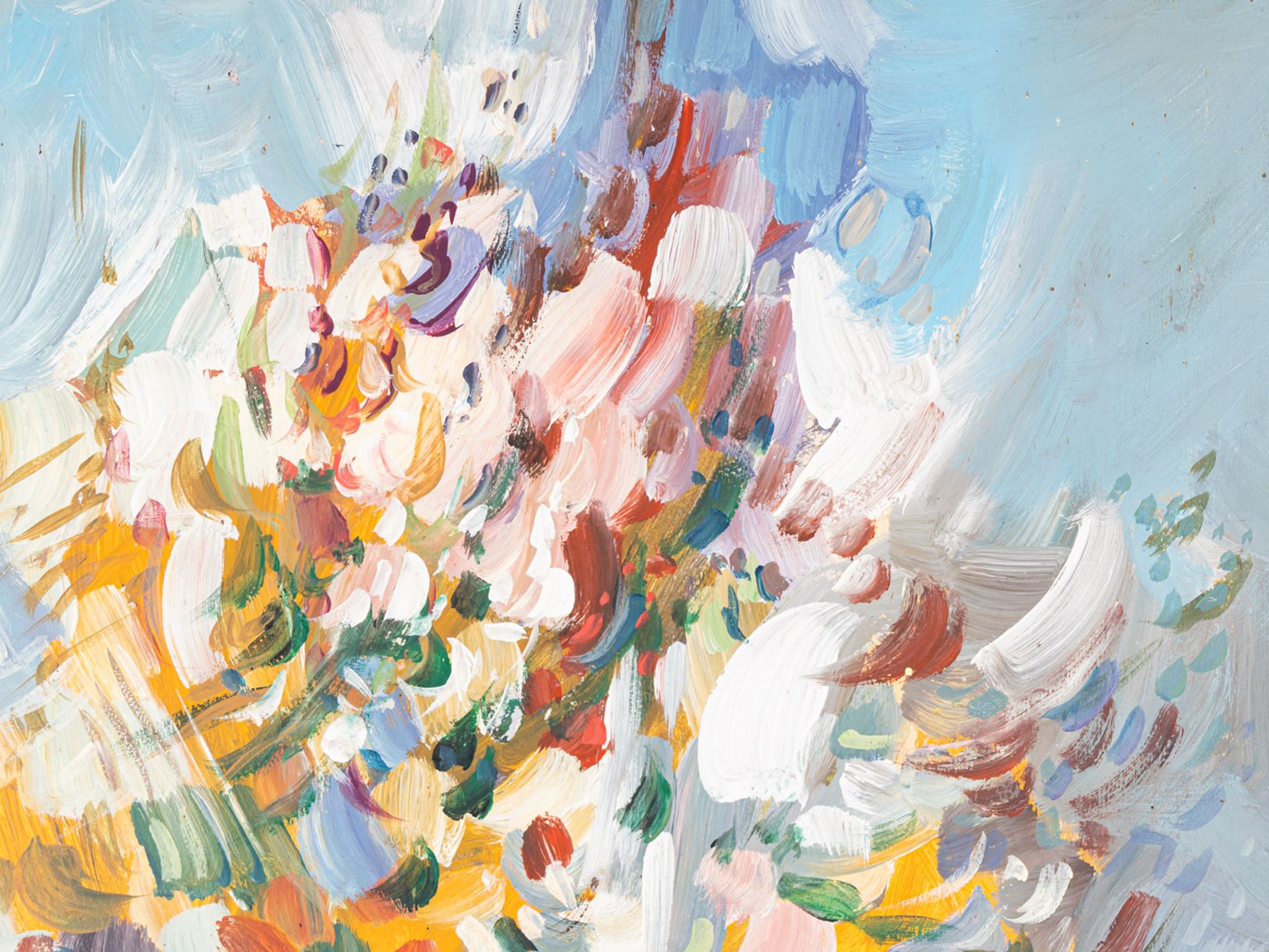 Fleurs sauvages, acrylique, 46 x 65cm