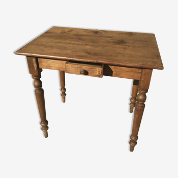 Country table in beech and poplar early 20th century