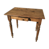 Country table in beech and poplar early 20th century