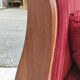 Meridian, old walnut and velvet daybed