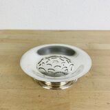 Coquillor silver metal butter dish