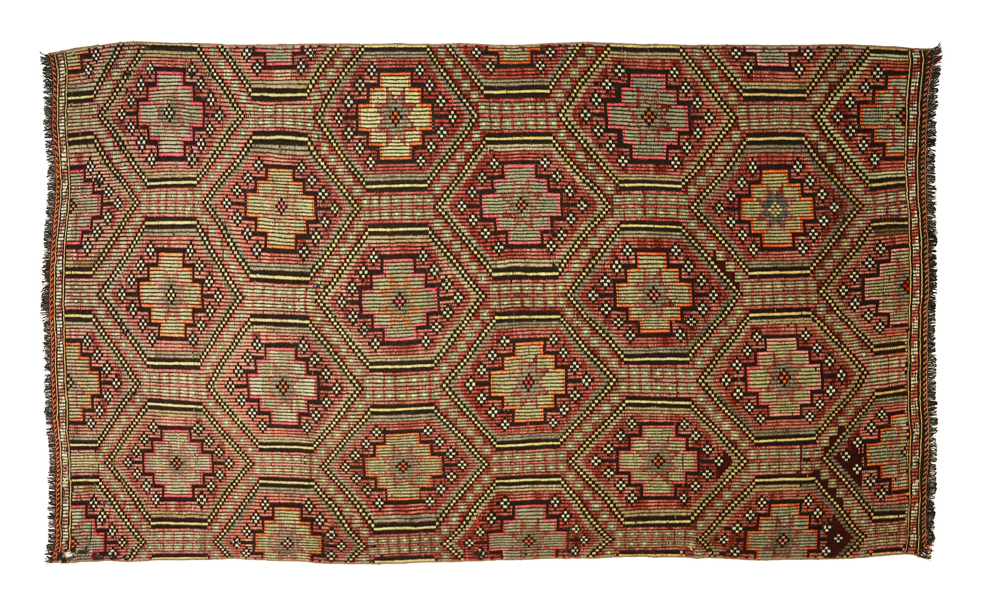 Anatolian handmade kilim rug 300 cm x 174 cm