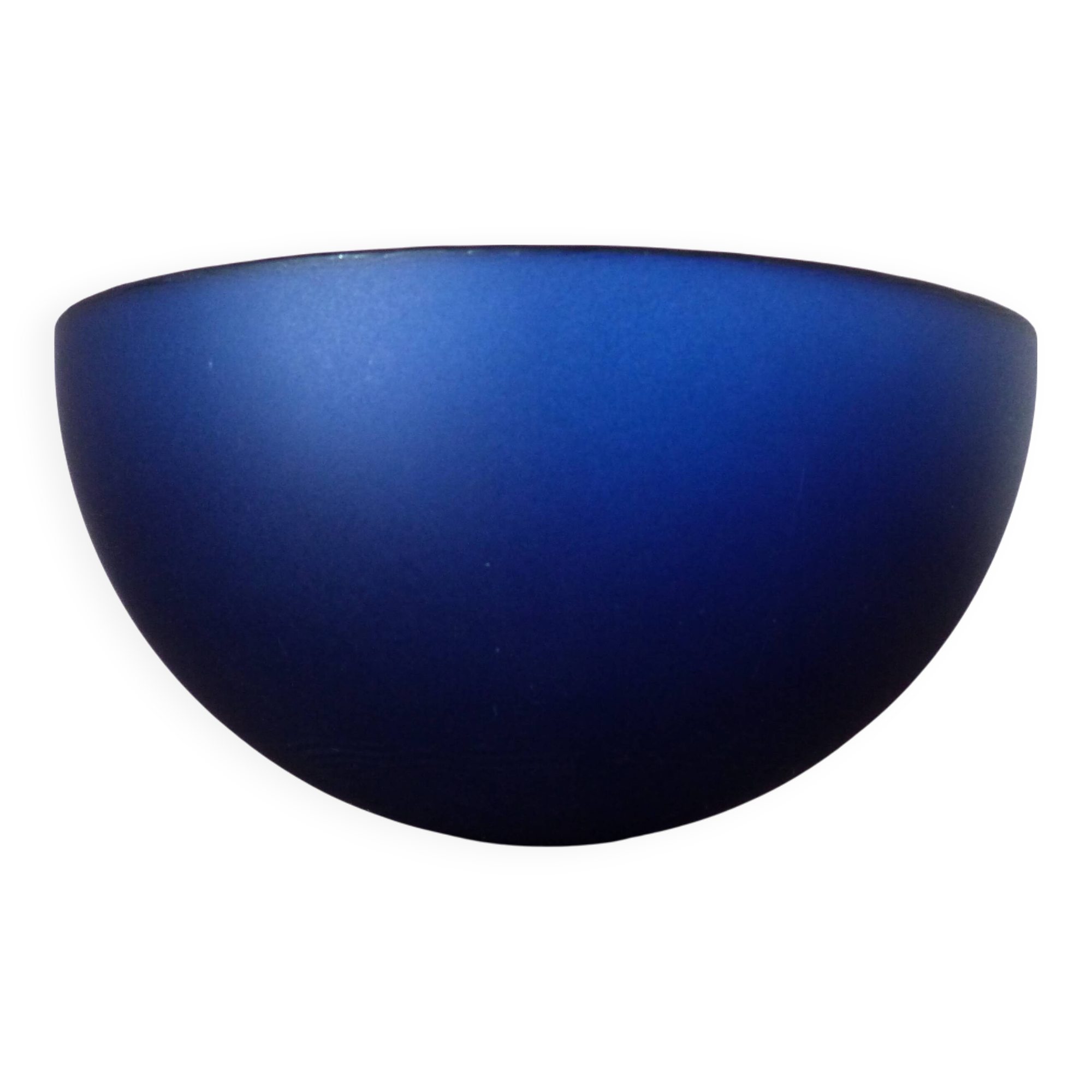 Saladier verre bleu cobalt