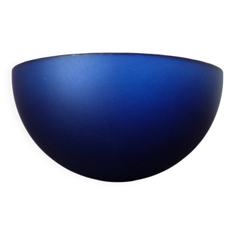 Cobalt blue glass salad bowl