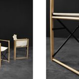 Vintage Mid-Century Scandinavian Modern Beech Safari Director's Chairs