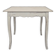 Petite table Louis XV en bois laqué gris
