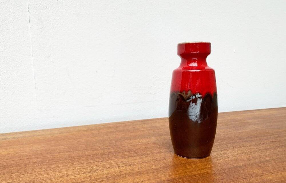 Mid-Century Fat Lava vase in ceramic WGP by Scheurich, West Germany, 1960s.