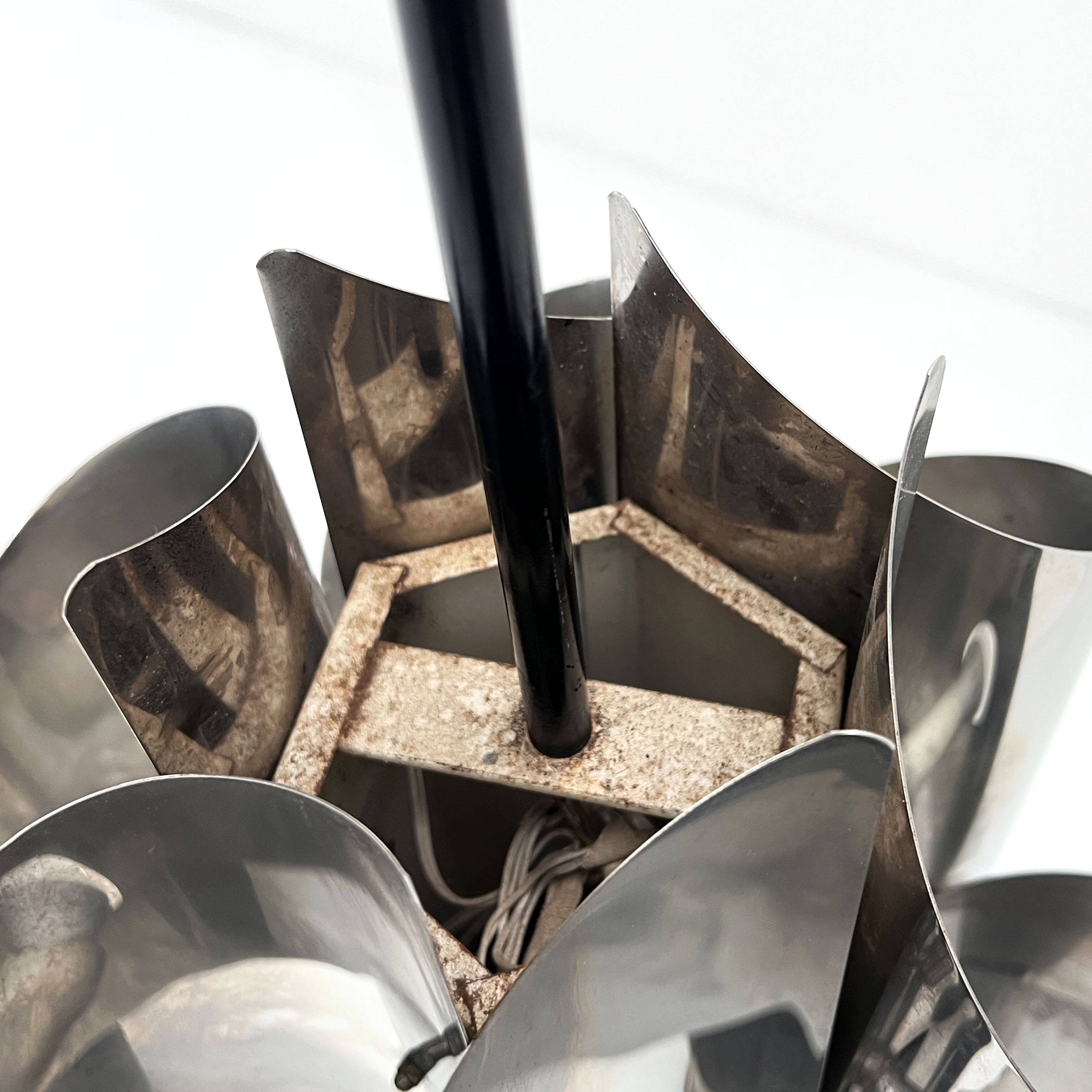 Chandelier Space Age Chrome, 1970