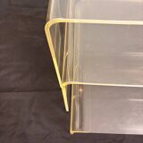 Set of 3 plexiglass nesting tables