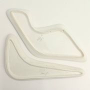 Pair of free-form dishes from Sesto di Fiamma, Italy, 1950s
