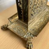 Porte courrier en laiton doré d'époque