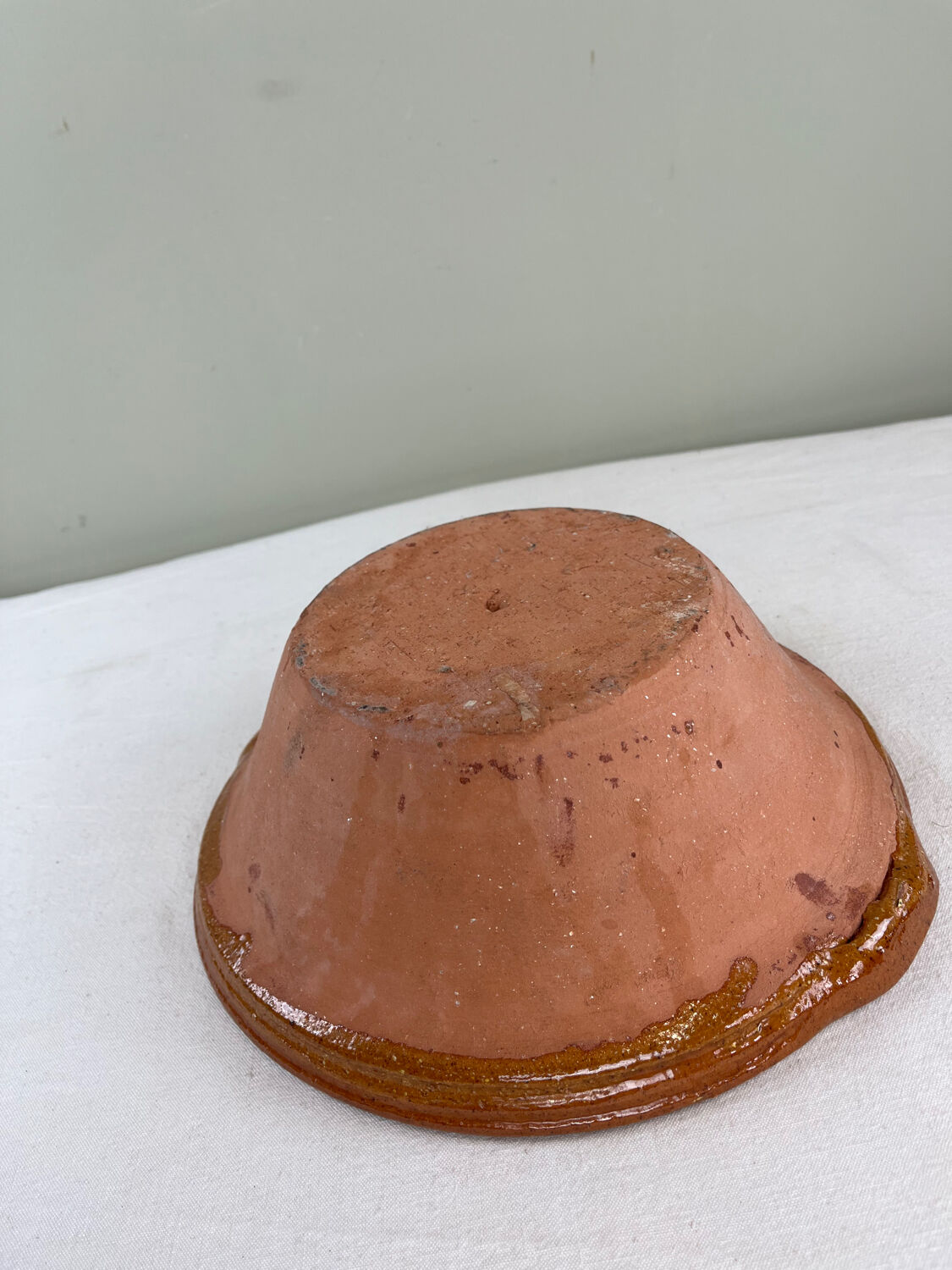 Brutalist terracotta bowl