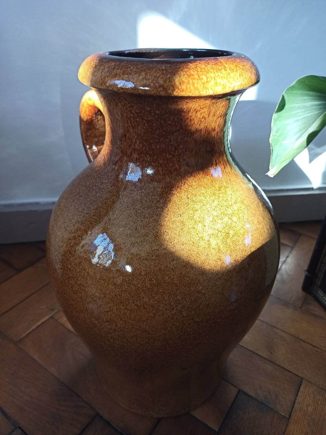 Vase de sol vintage - 42 cm - Scheurich West Germany