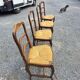 4 Louis XV style chairs in solid oak