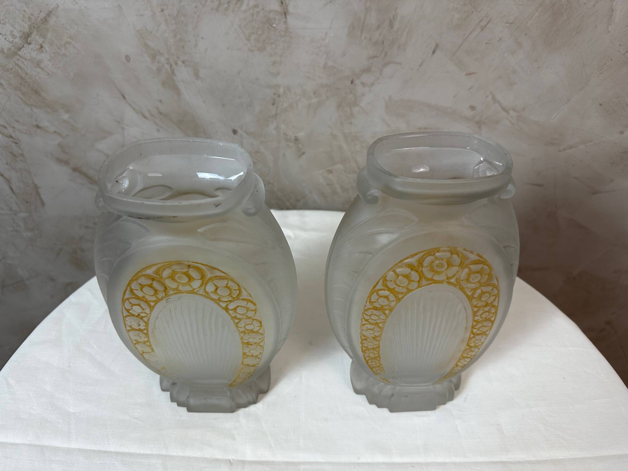 Pair of Muller vases