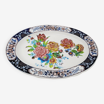Large oval flower dish