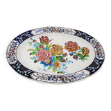 Grand plat ovale fleurs
