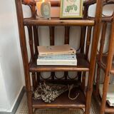 Pair of rattan bedside tables
