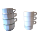 Mismatched set of 7 antique cups