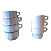Mismatched set of 7 antique cups