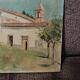 Oil painting fortunato giulio faini 1869-1952 basilica montefiesole