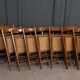 Suite de 11 chaises pliantes avec cannage 1980 entourage bois