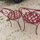 Paire de chaises metal de jardin