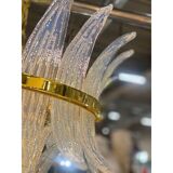 Lustre contemporain Belt Opalino « Palmette » en verre de Murano