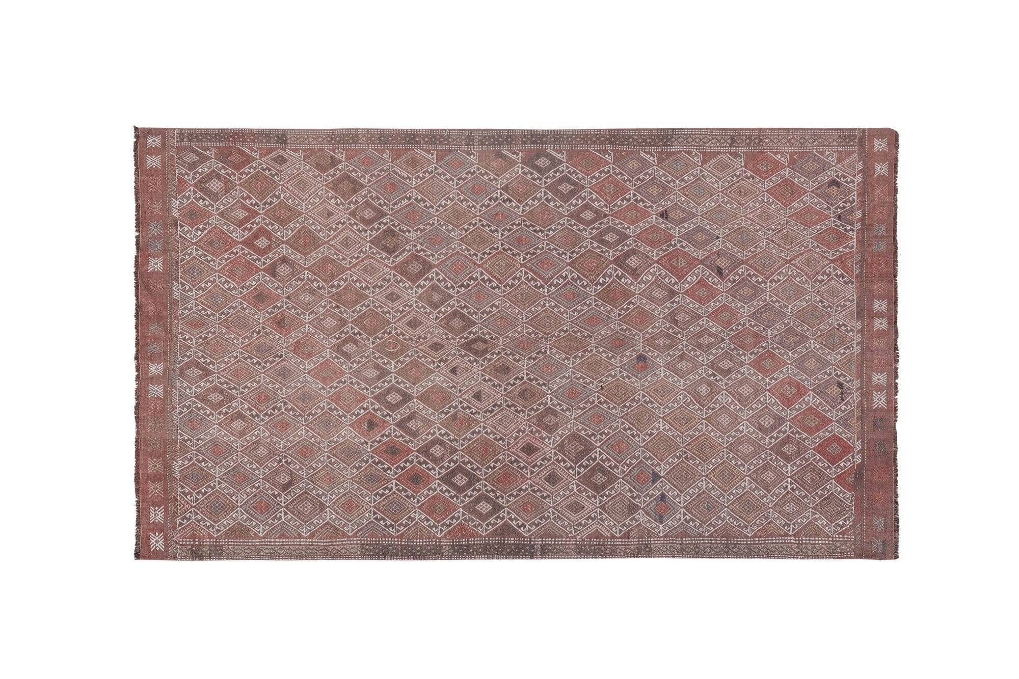 Vintage Turkish kilim, handwoven, 137x235 cm.