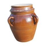 Saloir in sandstone 4 handles and lid