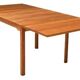 Scandinavian drop leaf dining table in oak, 1970s