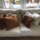 Crumpled linen sofa "Camille"