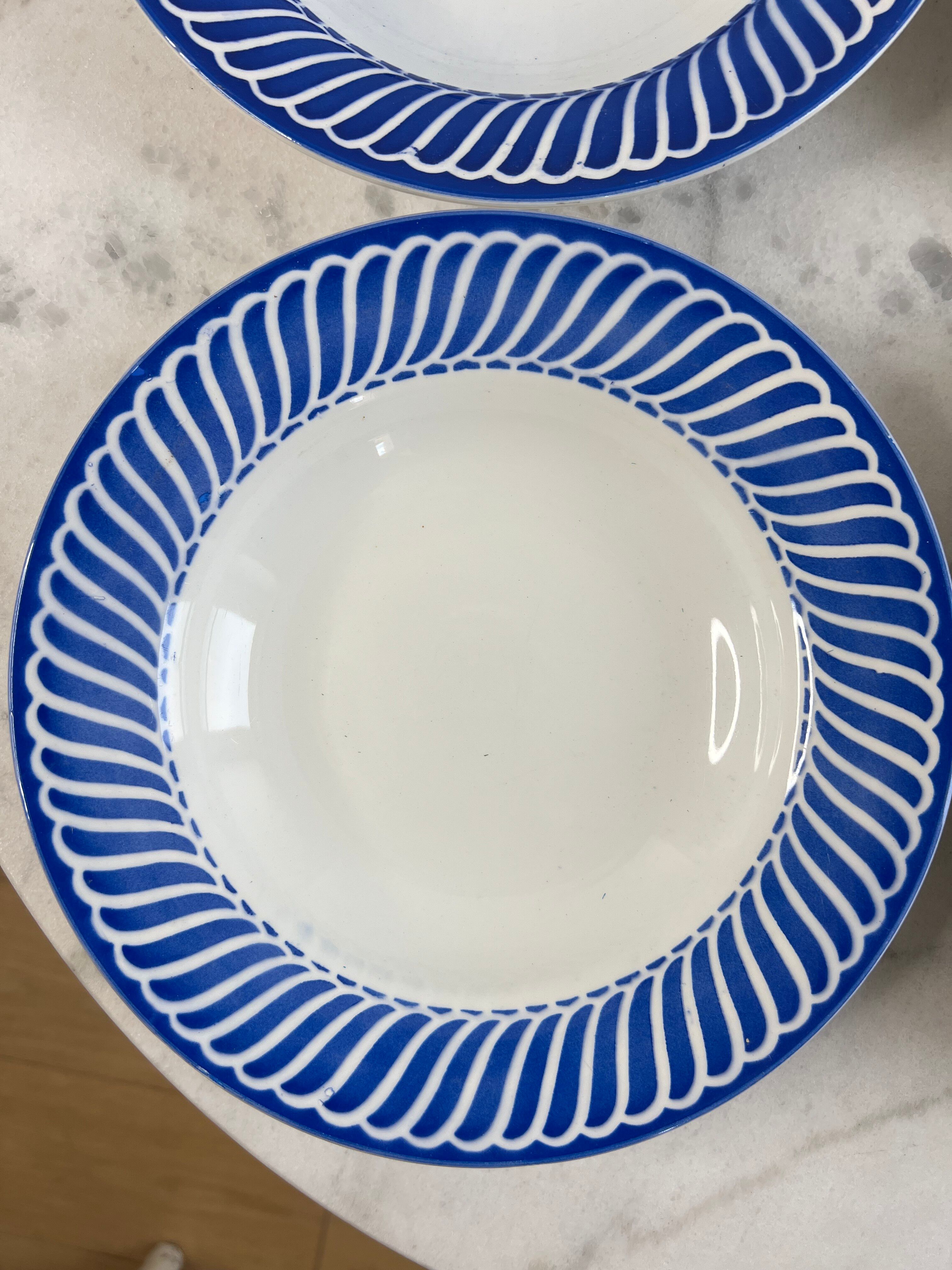Set of 4 deep plates Sarreguemines Jacquot