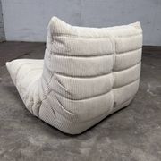 Ligne Roset Togo 1-seater in pouf in Beige Corduroy 10/10