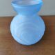 Art deco vase blue glass paste