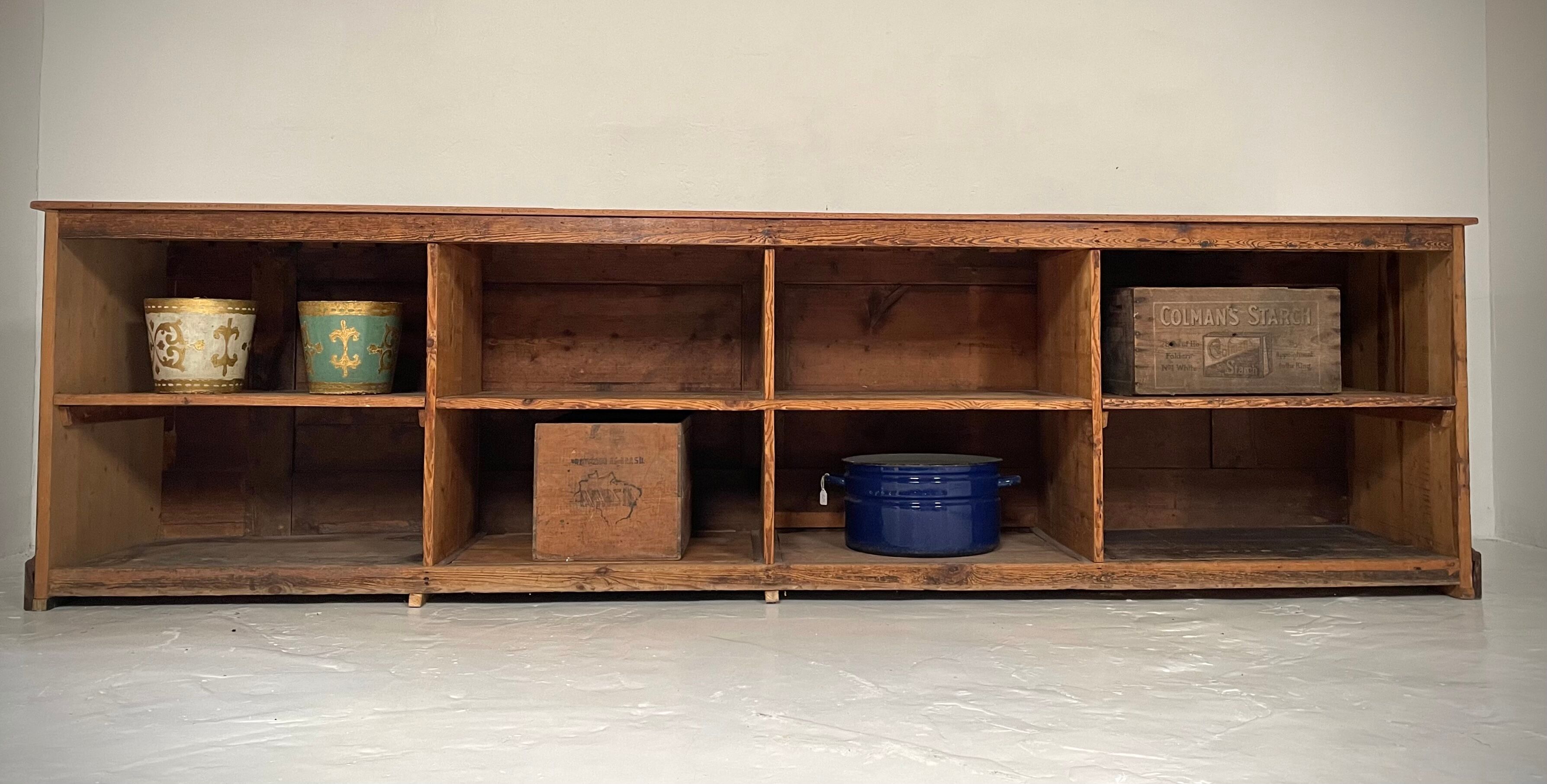 Antique victorian shop counter