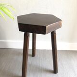 Tabouret tripode bois
