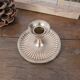 Brass candlestick with a ribbed dish