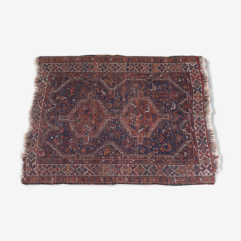 Persian rug antique senneh iranian 152.9 x 120.3 cm wool