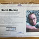 Numbered keith haring silkscreen with certificate.